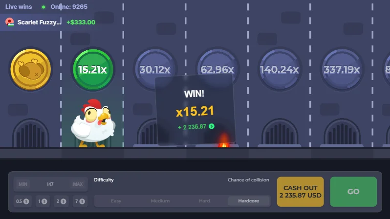 Demo-Spiel Chicken Road